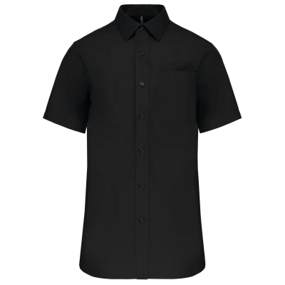 Chemise popeline manches courtes