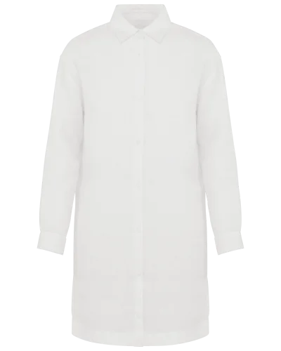Robe chemise en lin femme