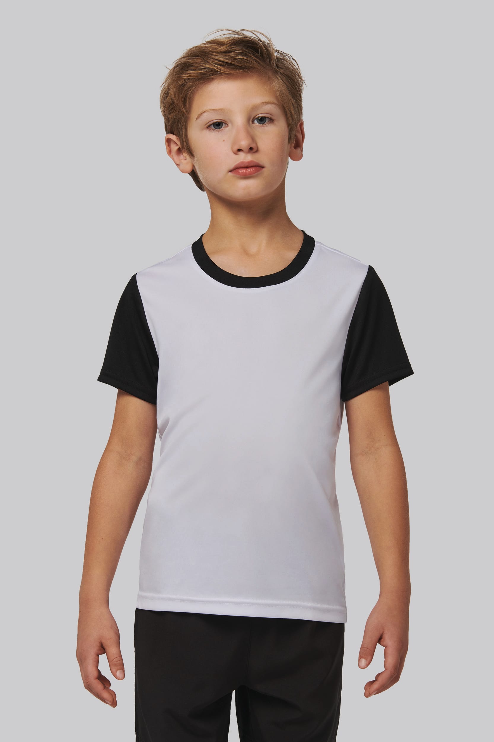 Maillot multisport manches courtes bicolore enfant