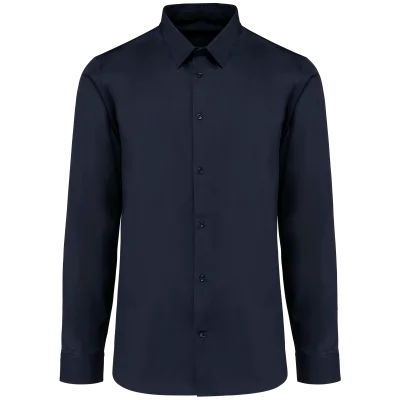 Chemise popeline manches longues homme