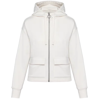 Sweat-shirt écoresponsable zippé à capuche French Terry femme