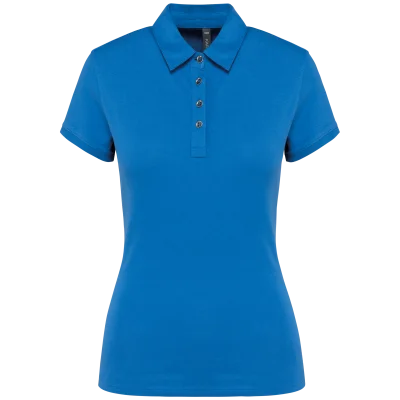 Polo jersey manches courtes femme