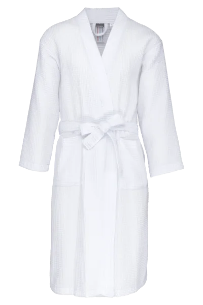 Peignoir kimono nid d'abeille