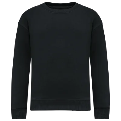 Sweat-shirt écoresponsable à col rond oversize enfant