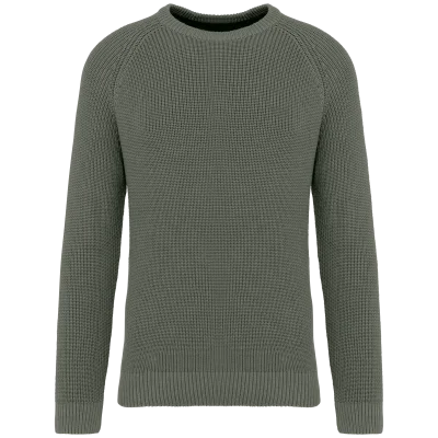 Pull écoresponsable à grosses mailles homme