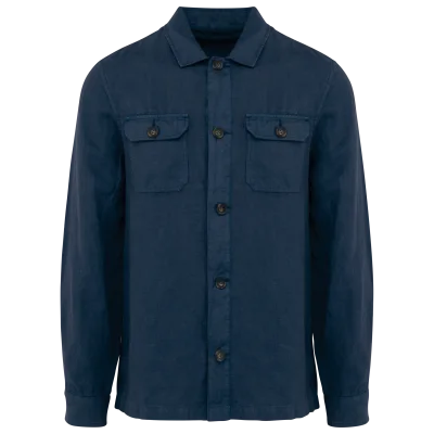 Surchemise délavée en lin homme