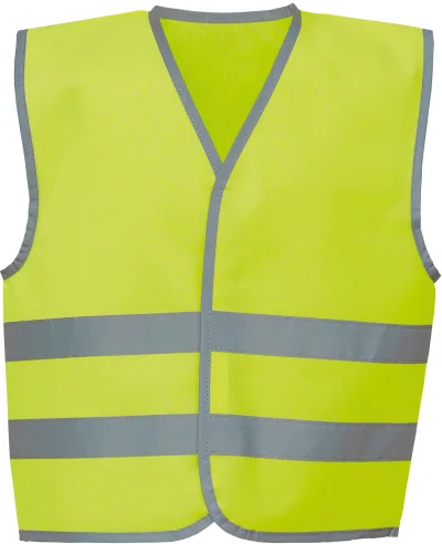 Gilet avec bordures et bandes réfléchissantes