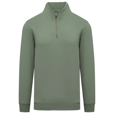Sweat-shirt écoresponsable à col montant zippé homme