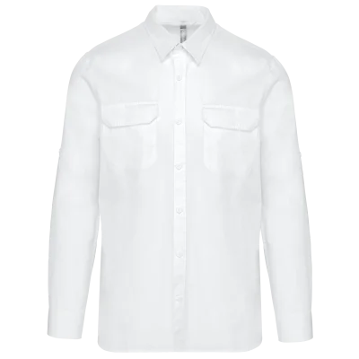 Chemise safari manches longues homme