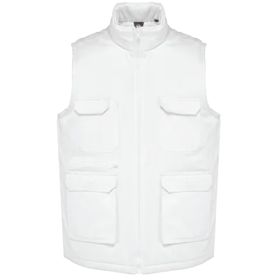 Gilet polycoton multipoches rembourré unisexe