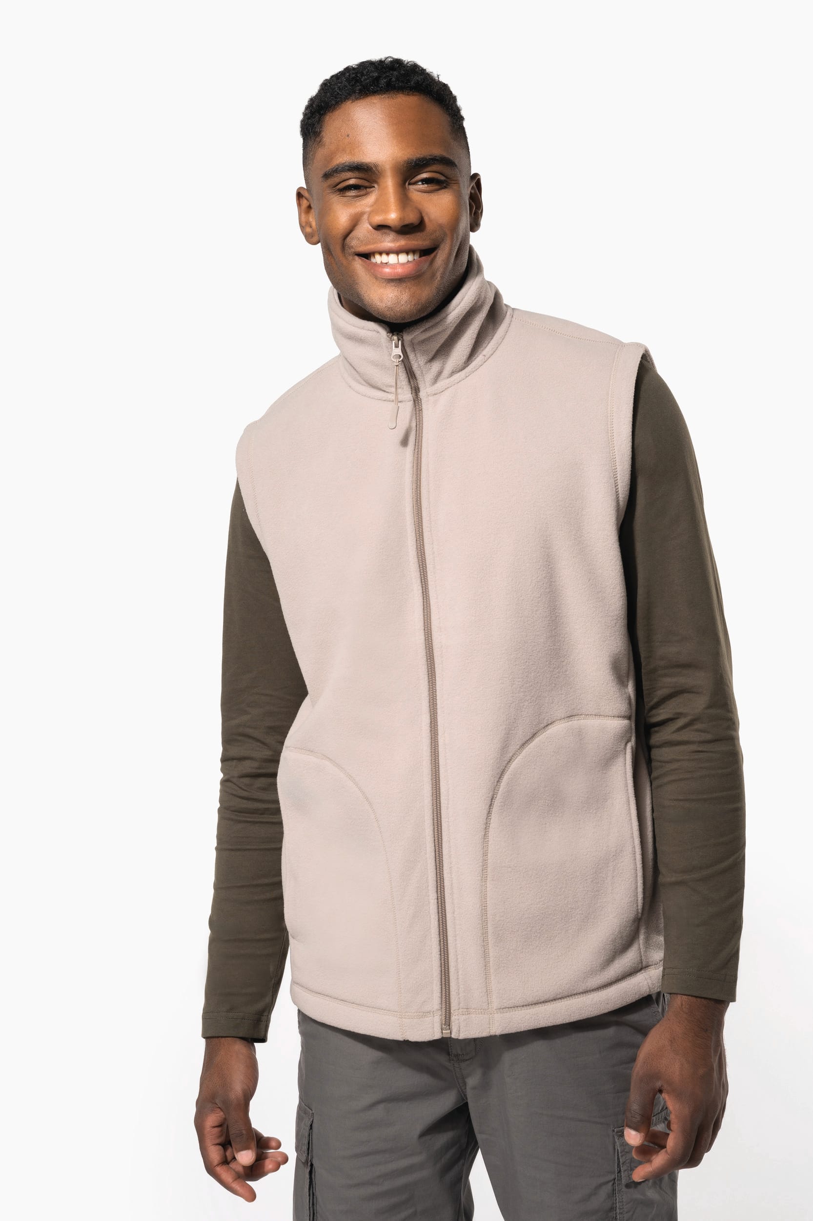 Bodywarmer micropolaire homme