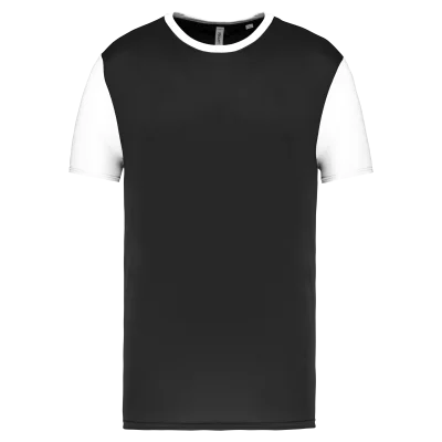 Maillot multisport manches courtes bicolore unisexe