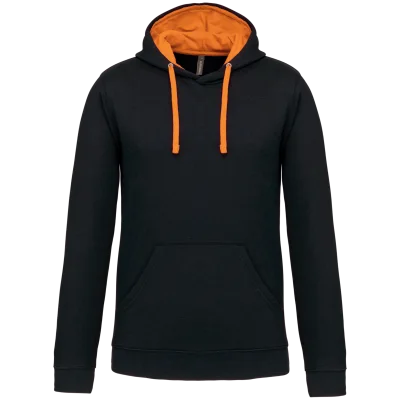 Sweat-shirt capuche contrastée homme