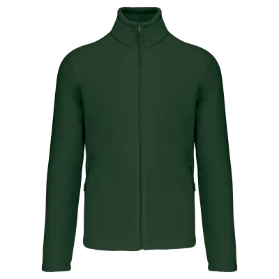 Veste micropolaire zippée manches raglan homme