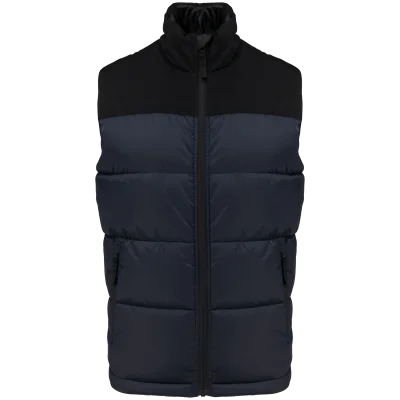 Bodywarmer matelassé bi-ton unisexe