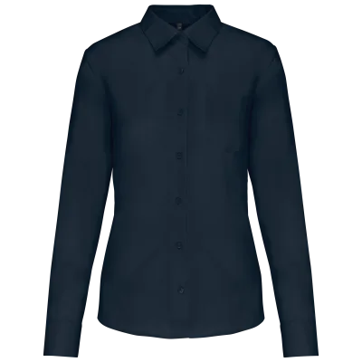 Chemise popeline polycoton entretien facile femme