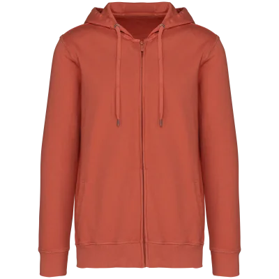 Sweat-shirt écoresponsable zippé à capuche French Terry unisexe