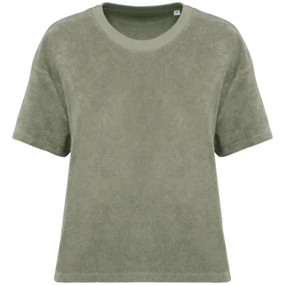 T-shirt écoresponsable en éponge femme