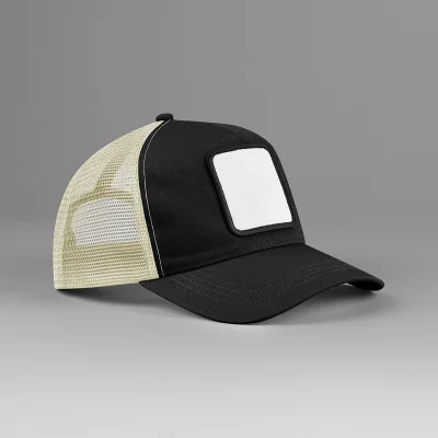 Casquette trucker 5 panneaux avec patch carré