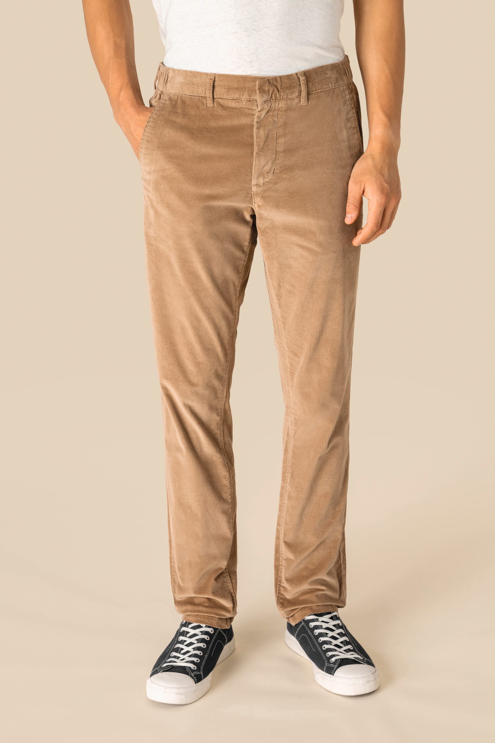 Pantalon écoresponsable en velours côtelé homme