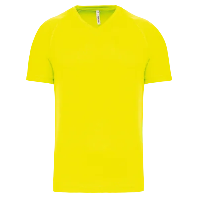 T-shirt de sport manches courtes col v homme