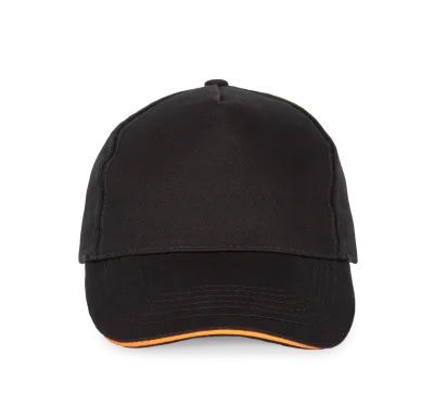 Casquette avec sandwich contrasté - 5 panneaux