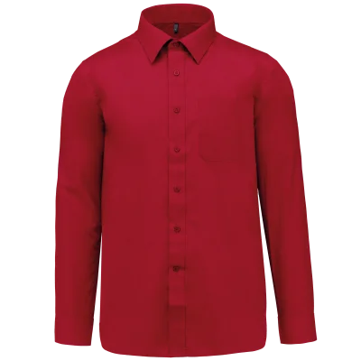 Chemise popeline polycoton entretien facile homme
