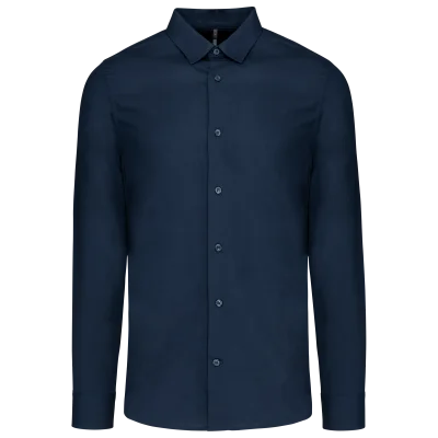 Chemise popeline manches longues homme