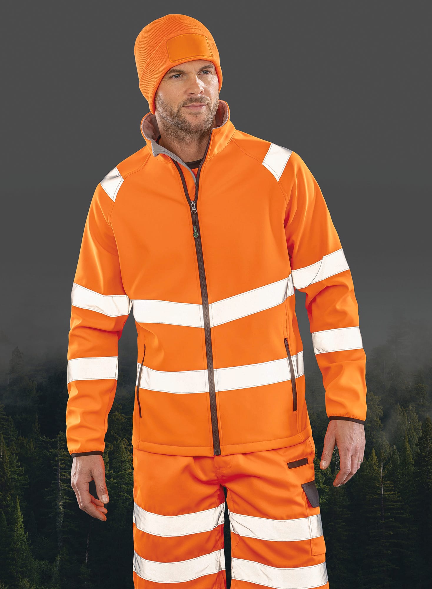 Veste softshell de sécurité recyclée