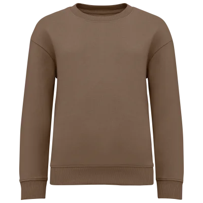 Sweat-shirt écoresponsable à col rond oversize enfant