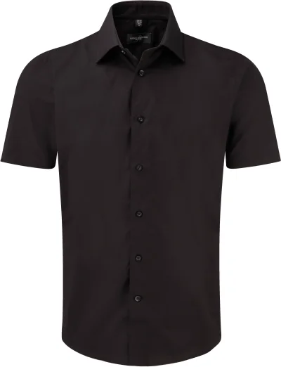 Chemise fittée homme manches courtes