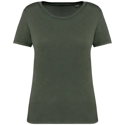 T-shirt écoresponsable délavé femme