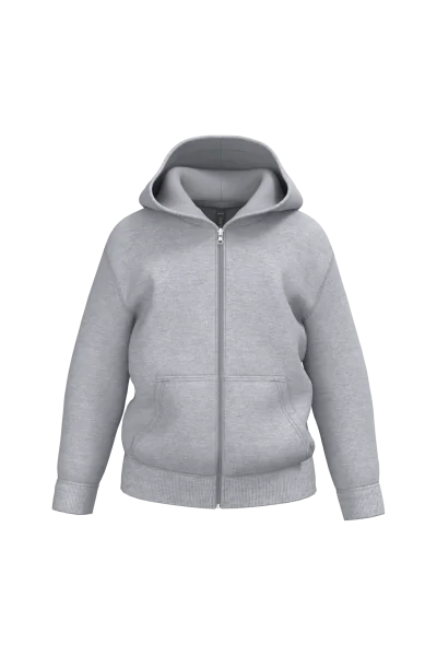 Sweat-shirt recyclé zippé à capuche enfant