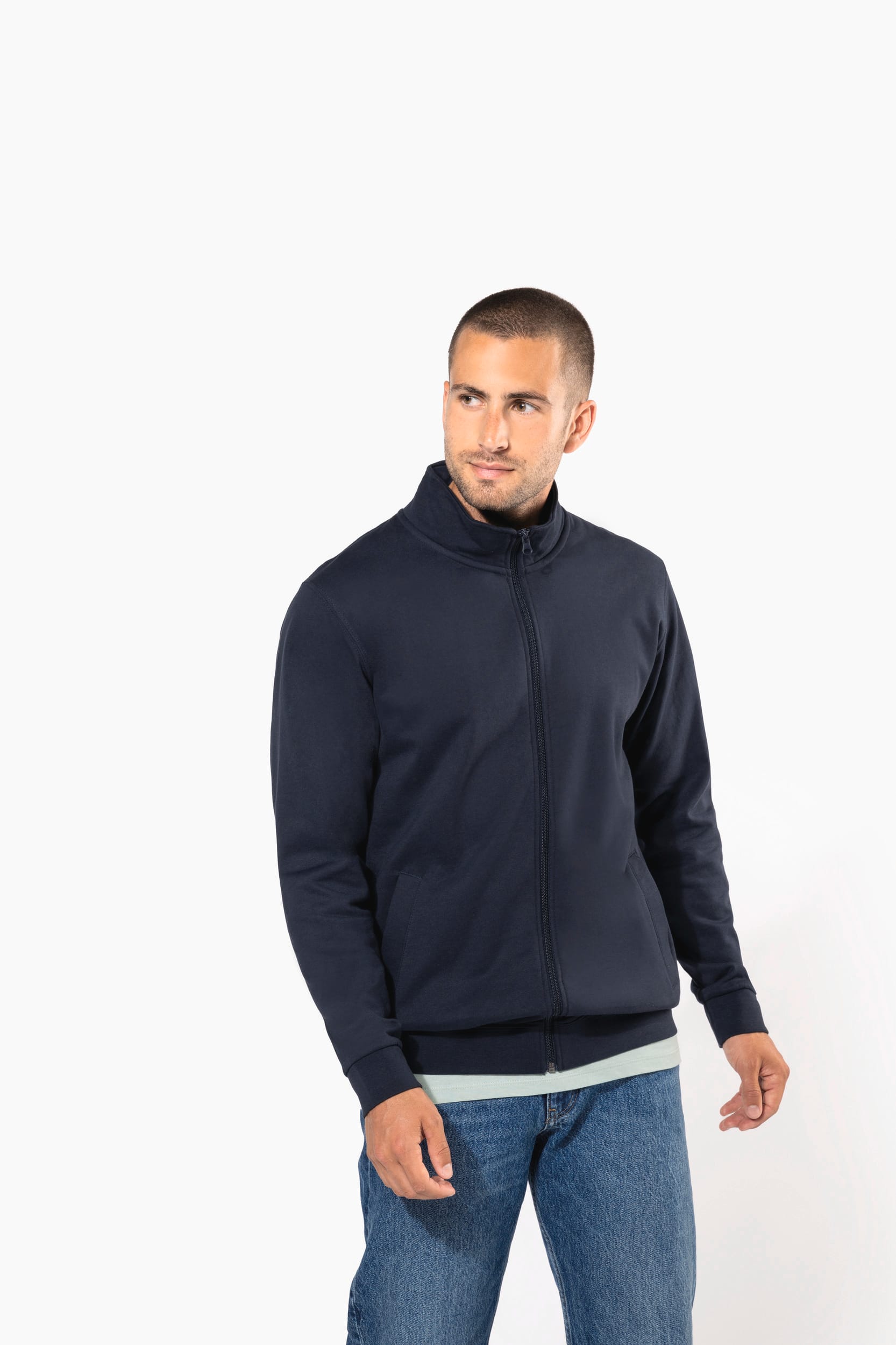 Veste molleton zippée homme