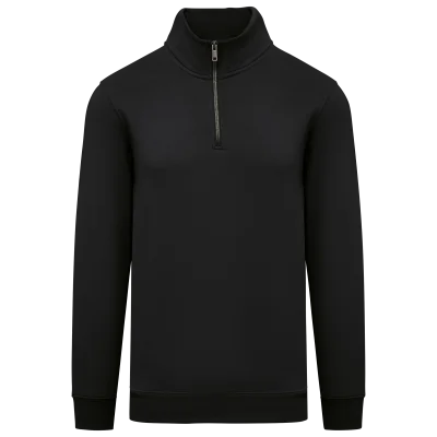 Sweat-shirt écoresponsable à col montant zippé homme