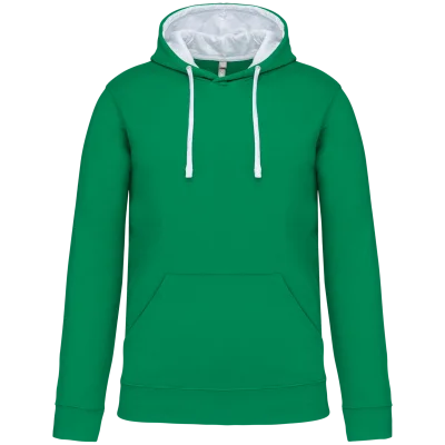 Sweat-shirt capuche contrastée homme