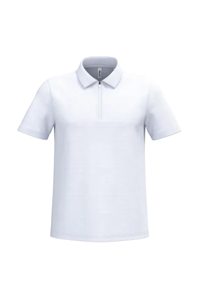 Polo de sport col 1/4 zip homme