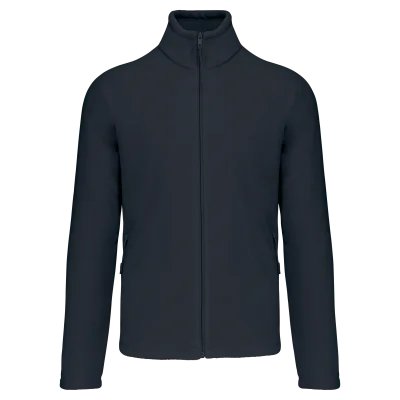 Veste micropolaire zippée manches raglan homme