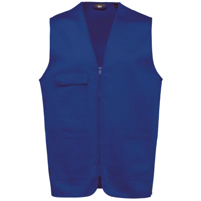Gilet polycoton multipoches unisexe