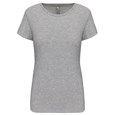 T-shirt col rond manches courtes femme