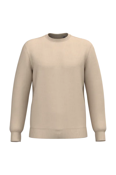 Sweat-shirt recyclé col rond unisexe