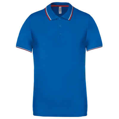 Polo maille piquée manches courtes homme