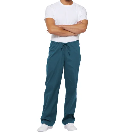 Pantalon à cordon de serrage à taille standard unisexe