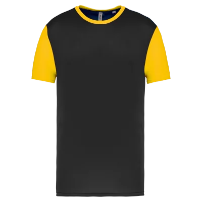 Maillot multisport manches courtes bicolore unisexe