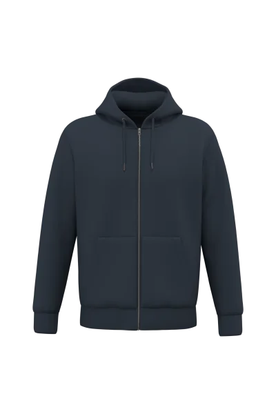 Sweat-shirt écoresponsable zippé à capuche unisexe