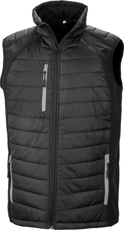 Gilet softshell rembourré black compass recyclé
