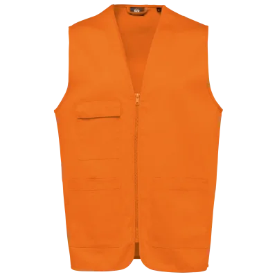 Gilet polycoton multipoches unisexe