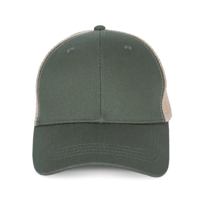 Casquette trucker écoresponsable 6 panneaux unisexe