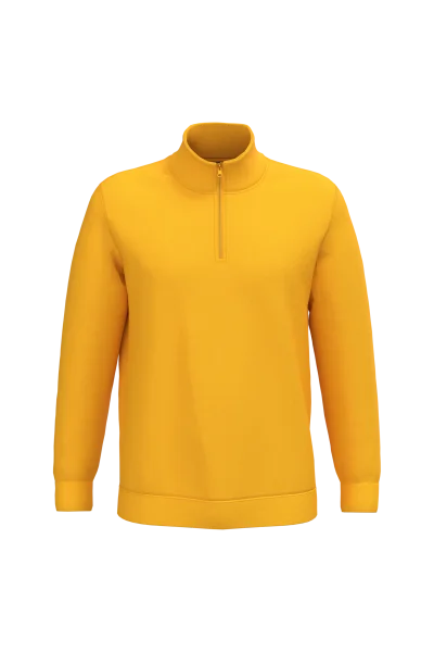 Sweat-shirt col zippé homme