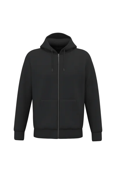 Sweat-shirt écoresponsable zippé à capuche unisexe